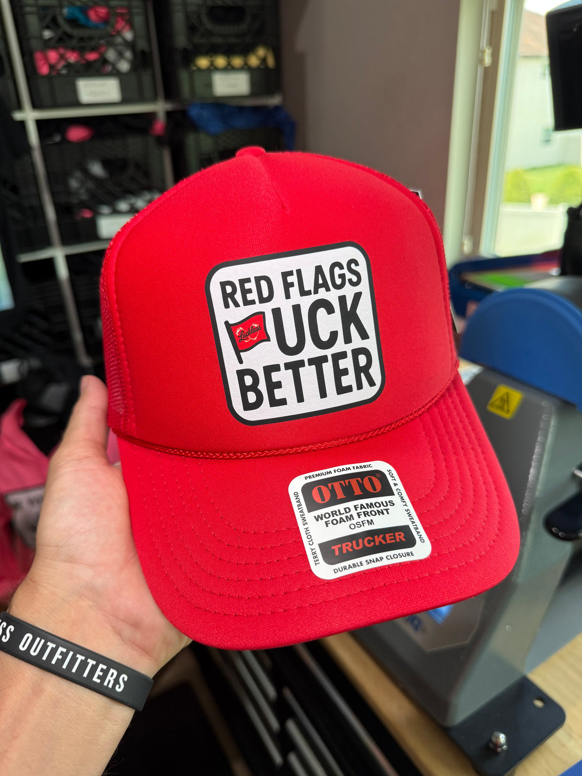 Red Flags Fuck Better Trucker Hat - Pretty Petty Co