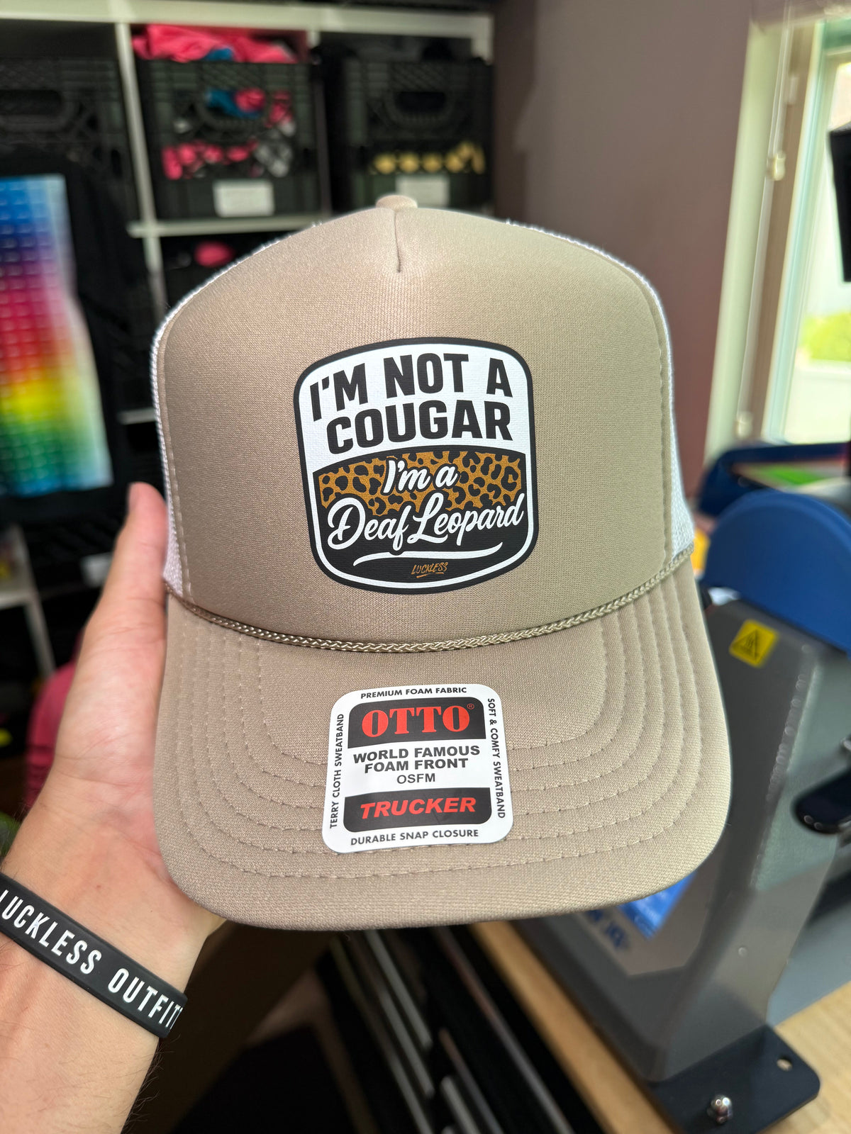 Deaf Leopard Trucker Hat - Pretty Petty Co