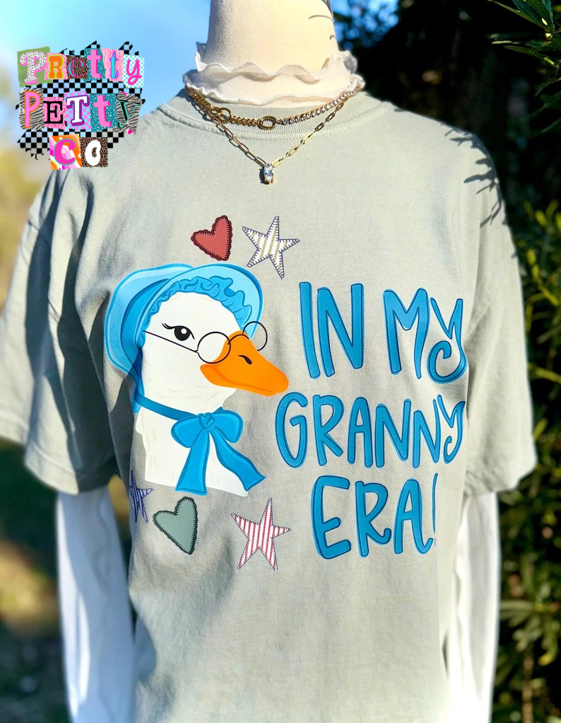 In My Granny Era Goose Shirt – Vintage Inspired Graphic Tee – Granny Vibes Aesthetic Top - Pretty Petty Co