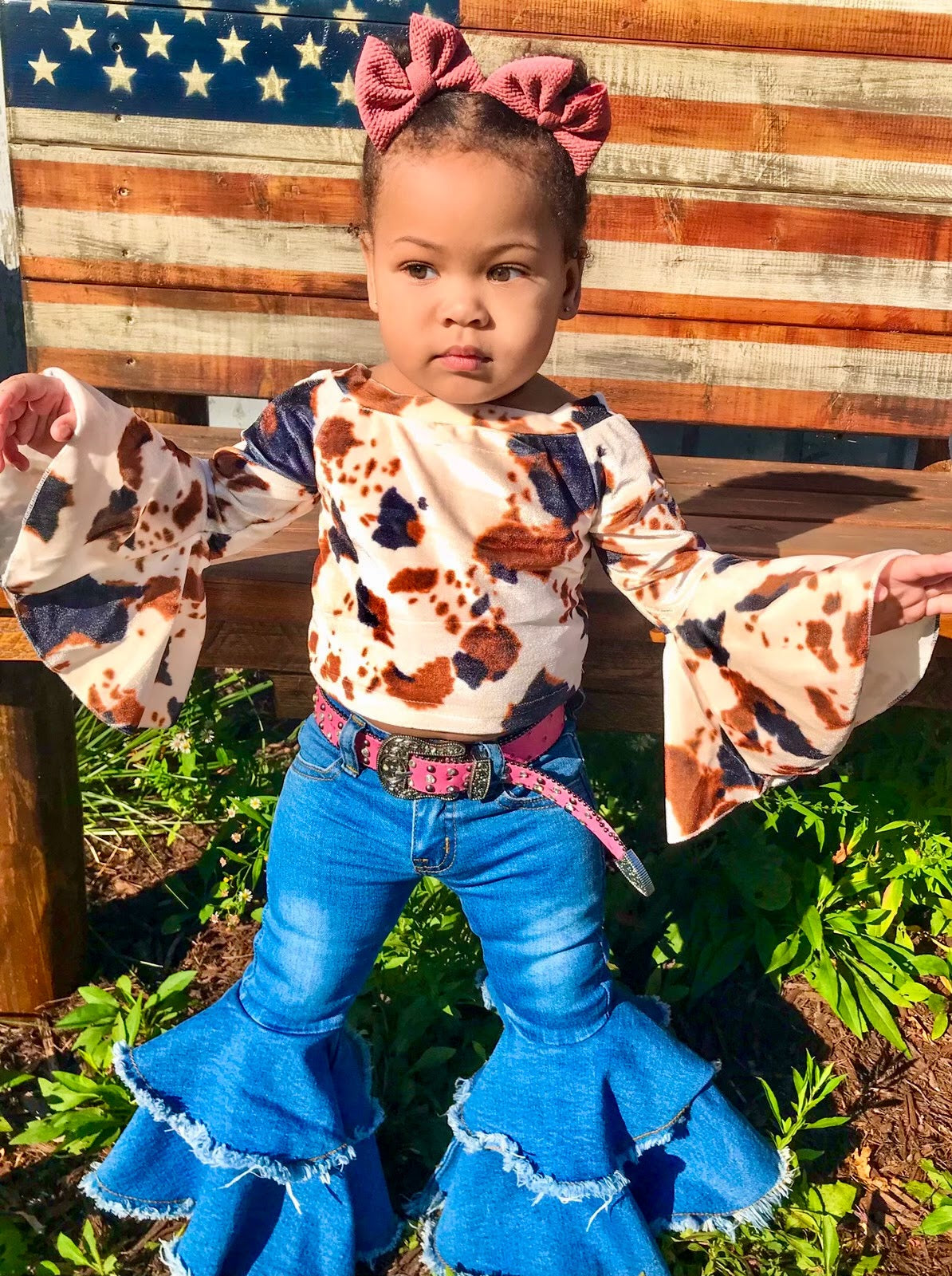 Rodeo Queen denim bells (5 options) - Pretty Petty Co