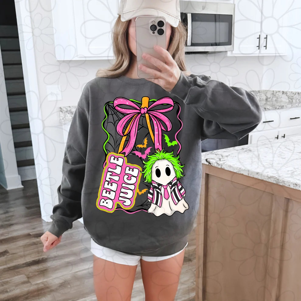 Cute Halloween Sweatshirt | Spooky Ghost Graphic Crewneck | Trendy Halloween Shirt | Halloween Graphic Sweatshirt