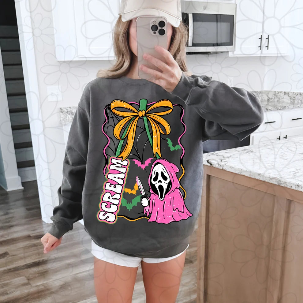 Cute Halloween Sweatshirt | Spooky Ghost Graphic Crewneck | Trendy Halloween Shirt | Halloween Graphic Sweatshirt