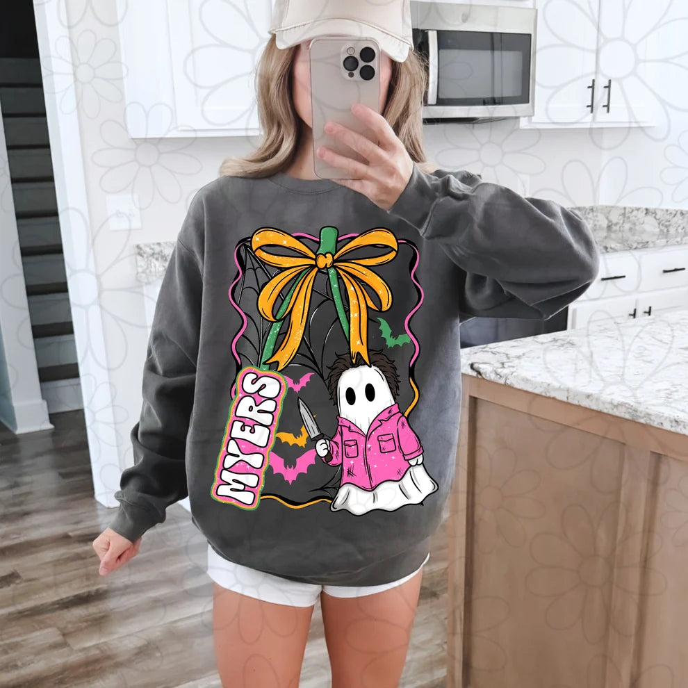 Cute Halloween Sweatshirt | Spooky Ghost Graphic Crewneck | Trendy Halloween Shirt | Halloween Graphic Sweatshirt
