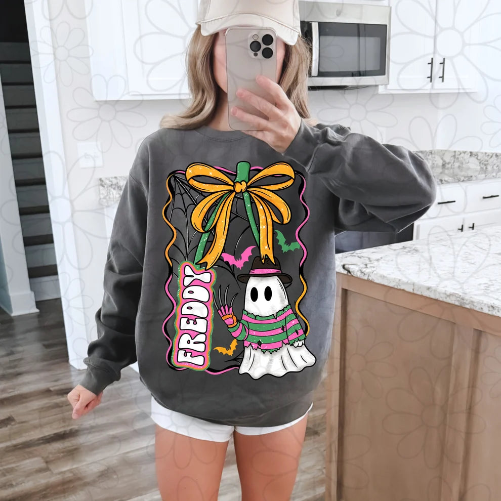 Cute Halloween Sweatshirt | Spooky Ghost Graphic Crewneck | Trendy Halloween Shirt | Halloween Graphic Sweatshirt