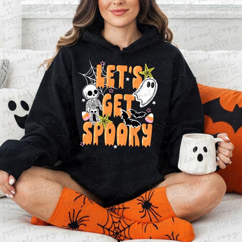 Let’s Get Spooky Halloween Graphic Tee | Cute Spooky Season Shirt