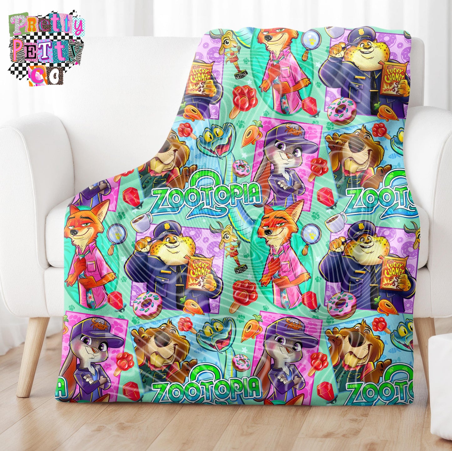 City Animal Fan Blanket – Plush Throw, Soft Cozy Blanket, Limited Edition