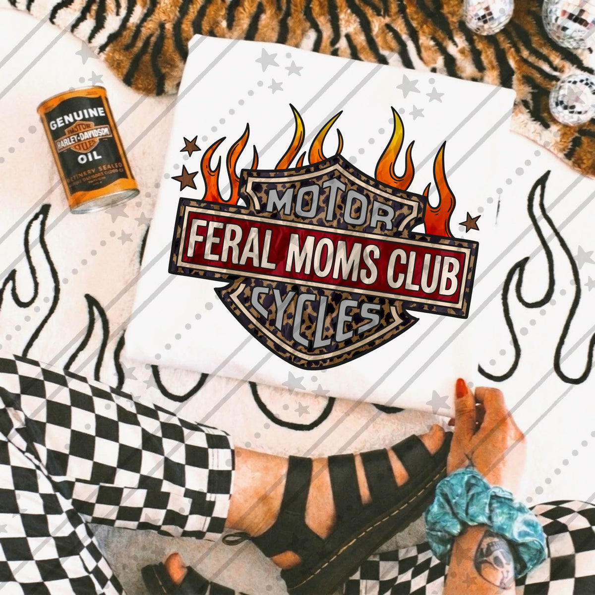 Feral Mama Club Shirt | Funny Mom Graphic Tee | Trendy Motherhood Shirt | Chaos Mom Apparel | Cute Mom Gift