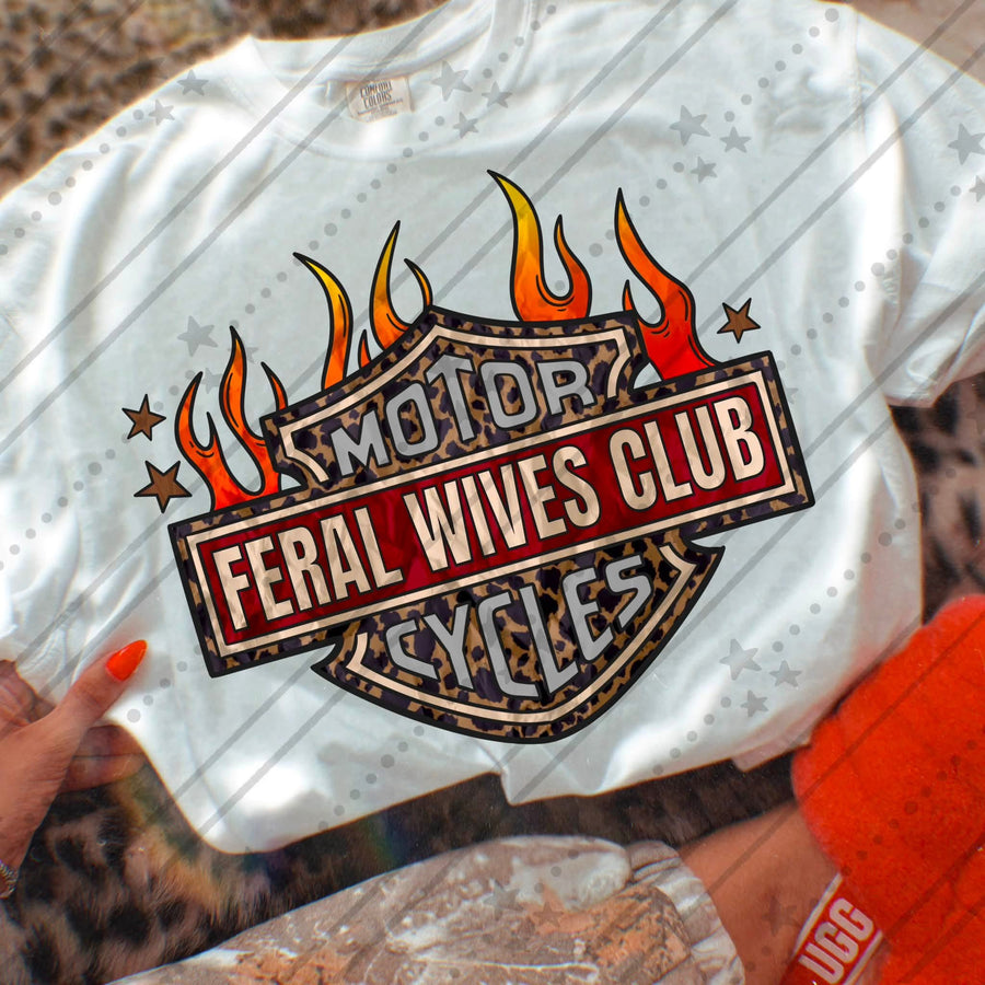Feral Wives Club Shirt | Funny Wife Graphic Tee | Trendy Women's Shirt | Sassy Marriage Apparel | Cute Gift for Wife