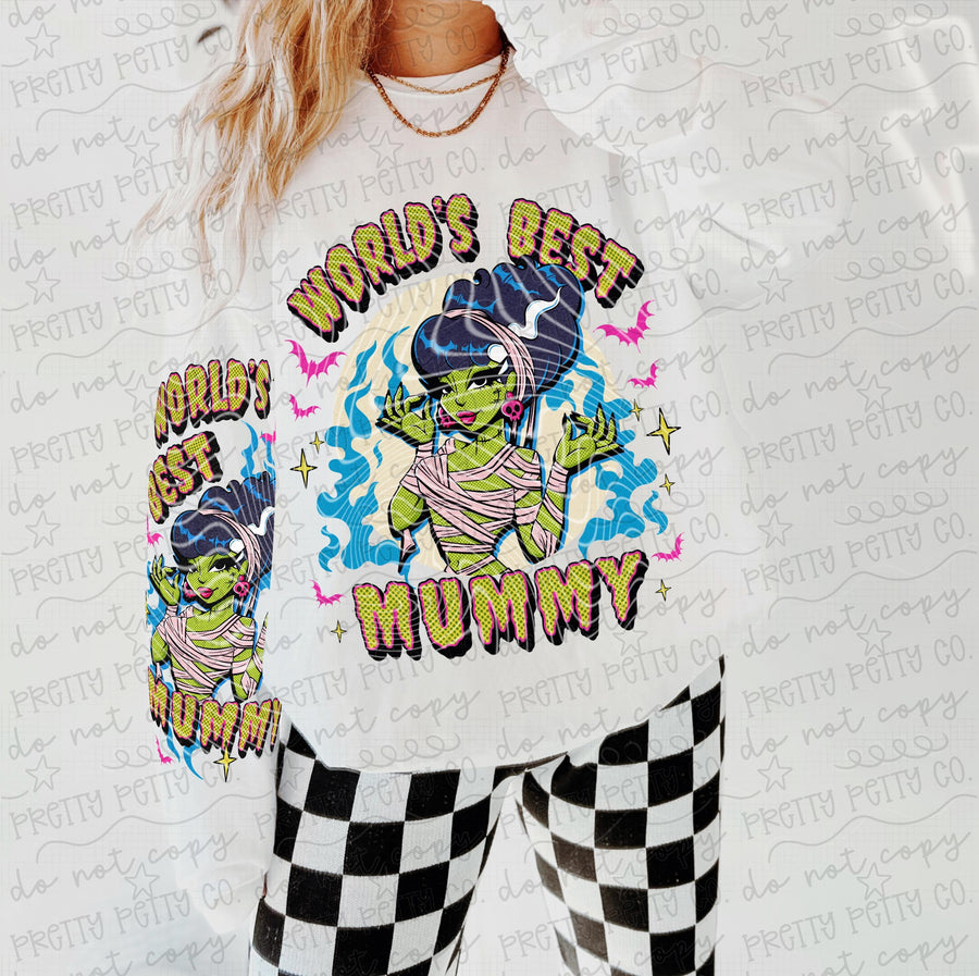 World’s Best Mummy Shirt | Cute Retro Mom Graphic Tee | Funny Mother’s Day Gift Unisex Tee | Cozy Mom Life Shirt - Pretty Petty Co