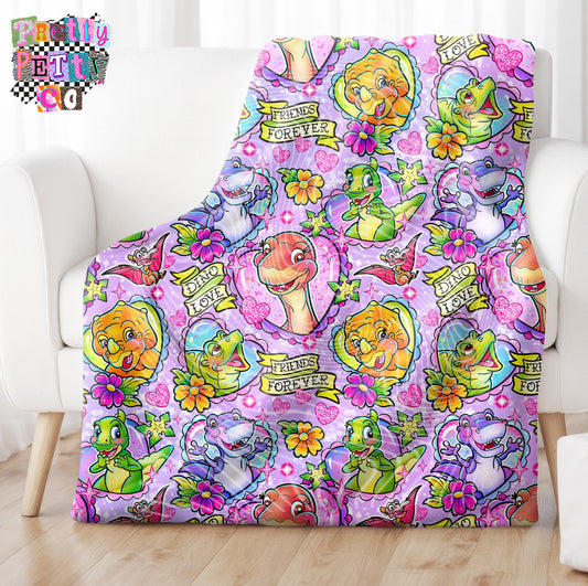 Dinosaurs Blanket – Plush Throw, Soft Cozy Dinosaur Fan Blanket, Limited Edition