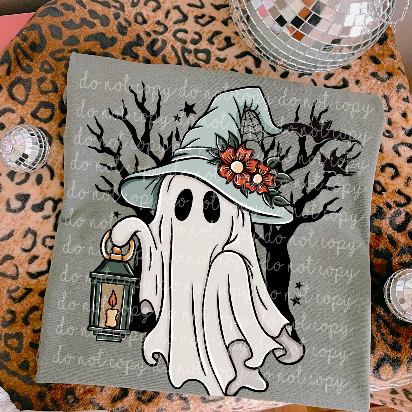 Witch Ghost Halloween Shirt | Cute Spooky Ghost Graphic Tee | Witch Hat Halloween Shirt