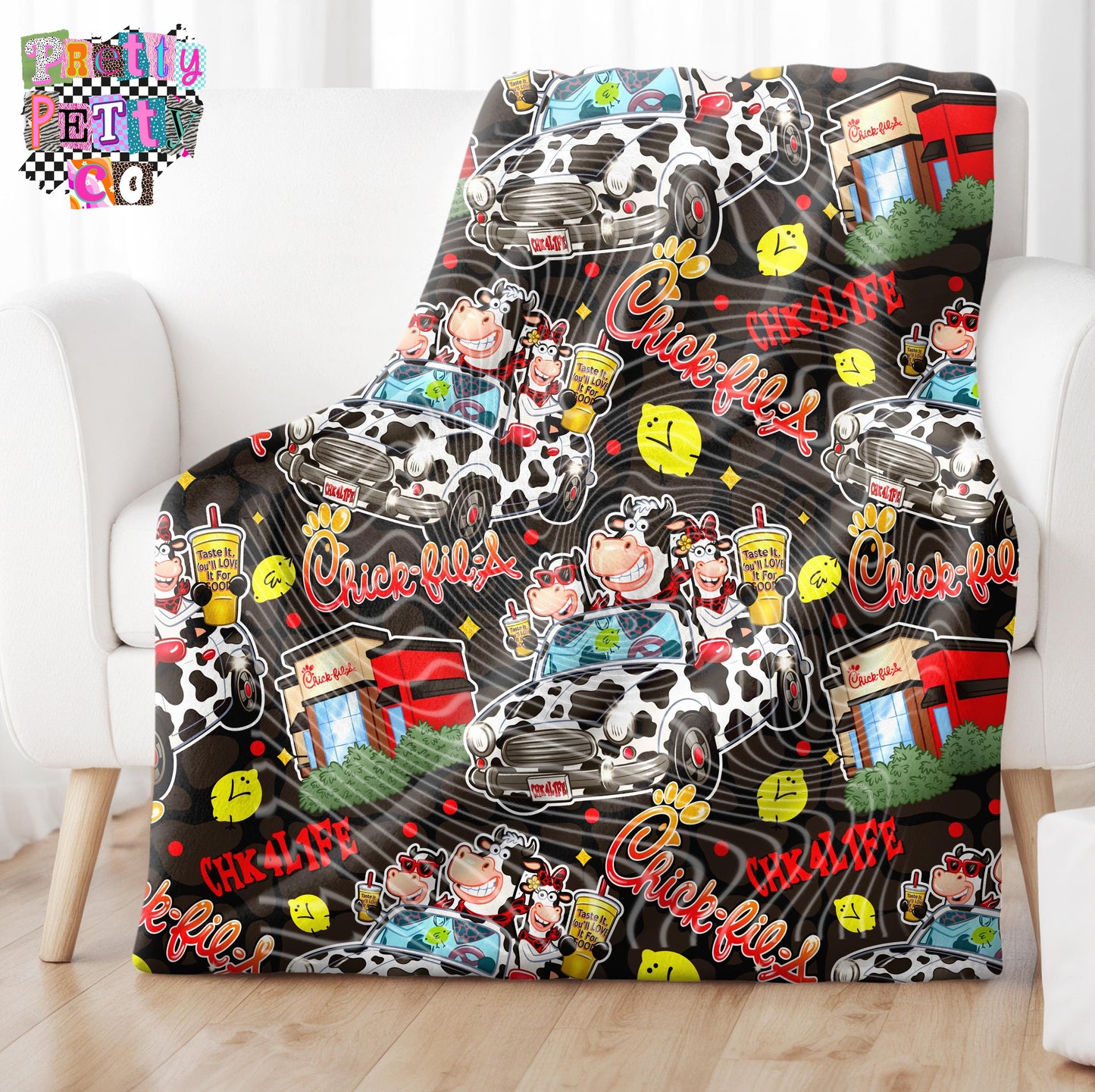 Fast Food Fan Blanket – Plush Throw, Soft Cozy Blanket, Limited Edition
