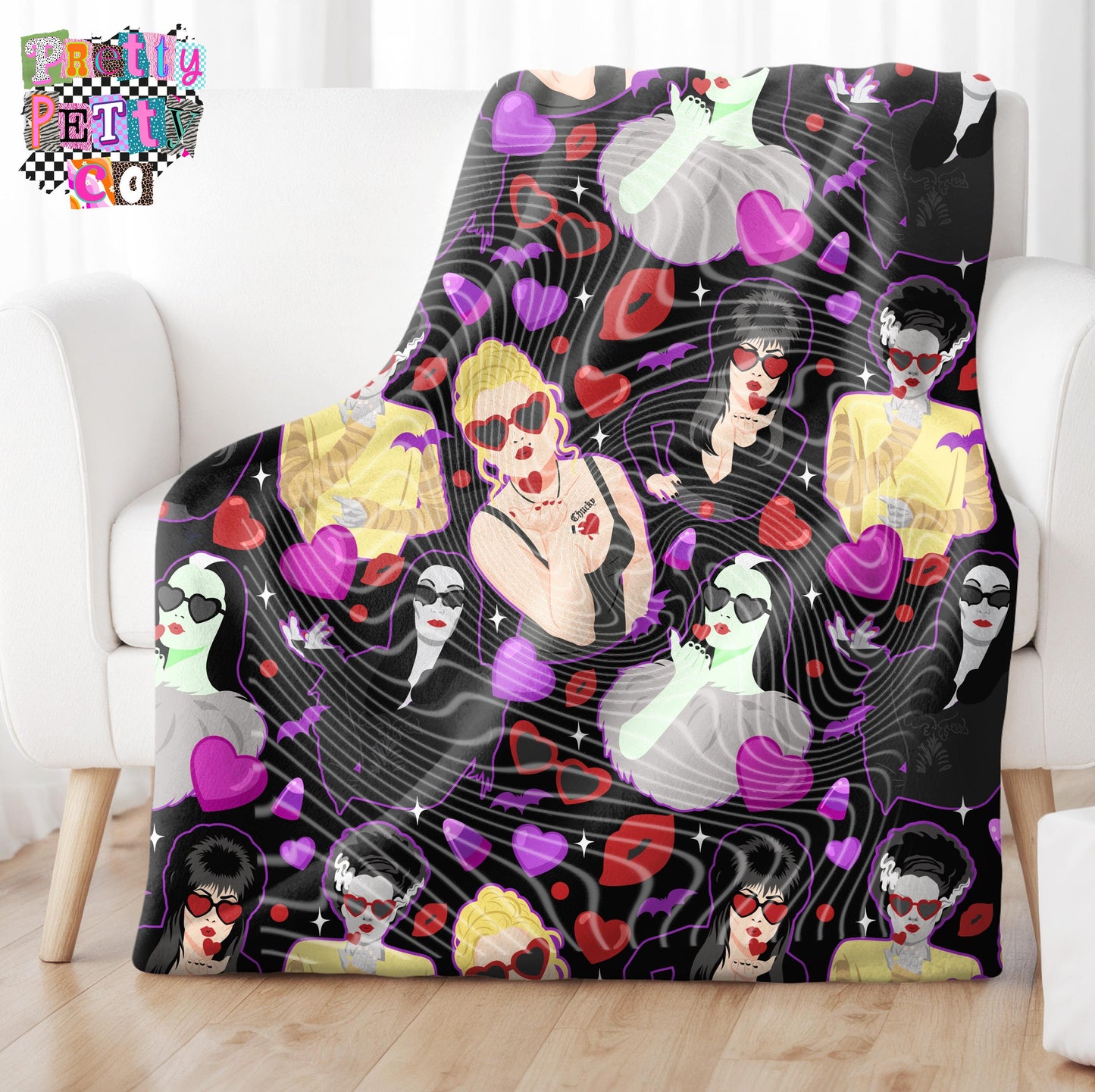 Your Favorite Ghouls Fan Blanket – Plush Throw, Soft Cozy Blanket, Limited Edition