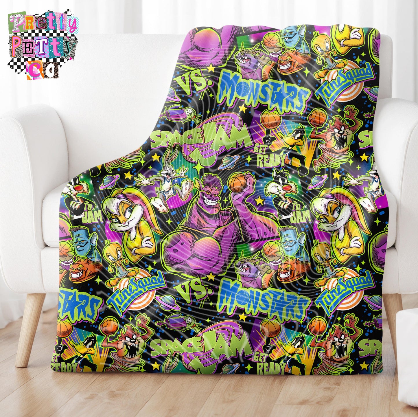 Basketball Toon Fan Blanket – Plush Throw, Soft Cozy Blanket, Limited Edition