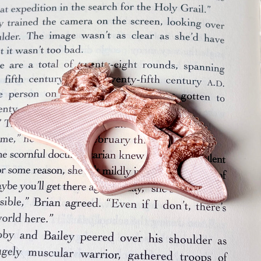 Cute Dragon 3d Printed Thumb Book Holder - Pretty Petty Co