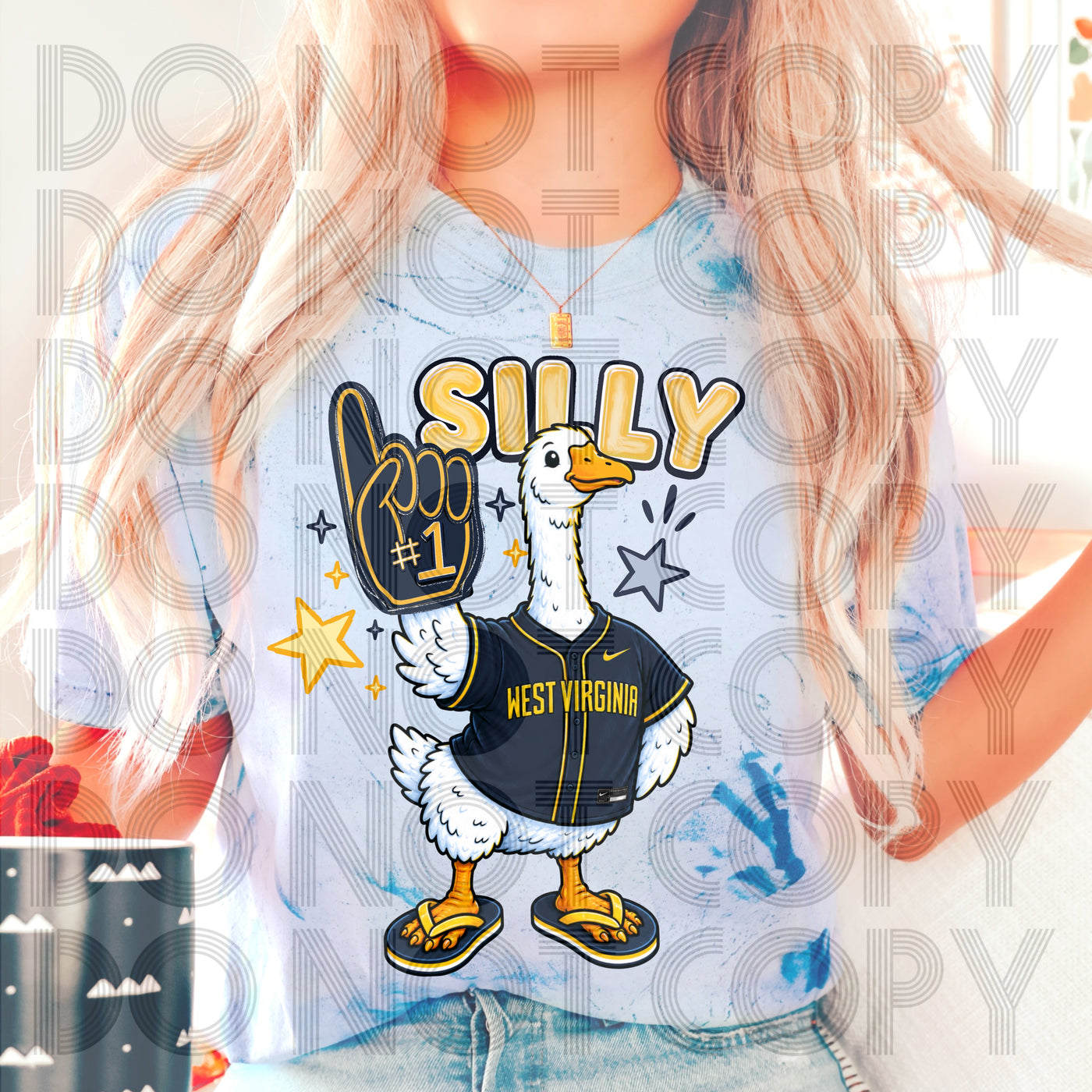 WVU Silly Goose Graphic Tee | West Virginia Mountaineers Game Day Shirt | Funny College Football T-Shirt