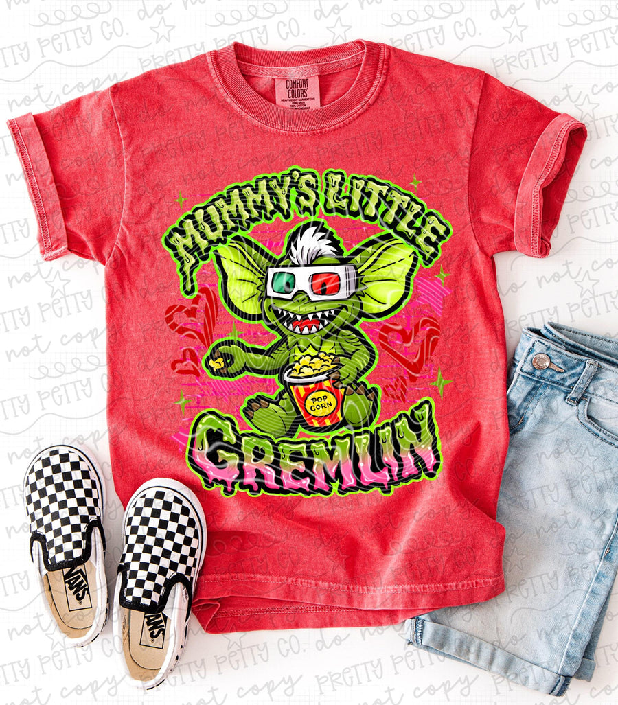 Mummy’s Little Gremlin Boy Shirt, Vintage Funny Boy Mom Graphic Tee, Chaos Mom Life T-Shirt, Cute Wild Child Shirt for Women and Kids (Copy) - Pretty Petty Co