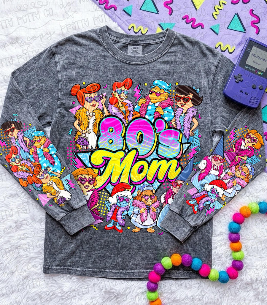 80s Mom Shirt Comfort Colors Vintage Graphic Tee Retro Cartoon Mama Shirt Nostalgic Mom Tee Gift for Mom - Pretty Petty Co