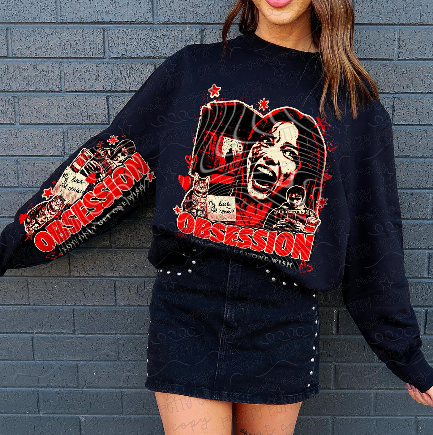 Obsession Horror Graphic Tee | 90s Thriller Movie Inspired Shirt | Spooky Season Graphic Tee