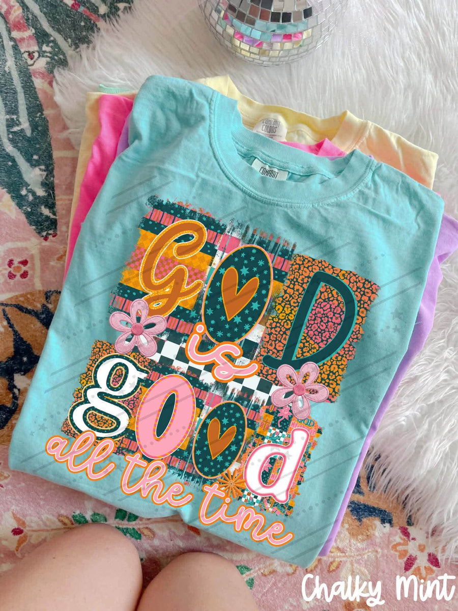 God Is Good All the Time | Christian Faith Shirt | Religious Graphic Tee | Inspirational Jesus Shirt | Christian Gift