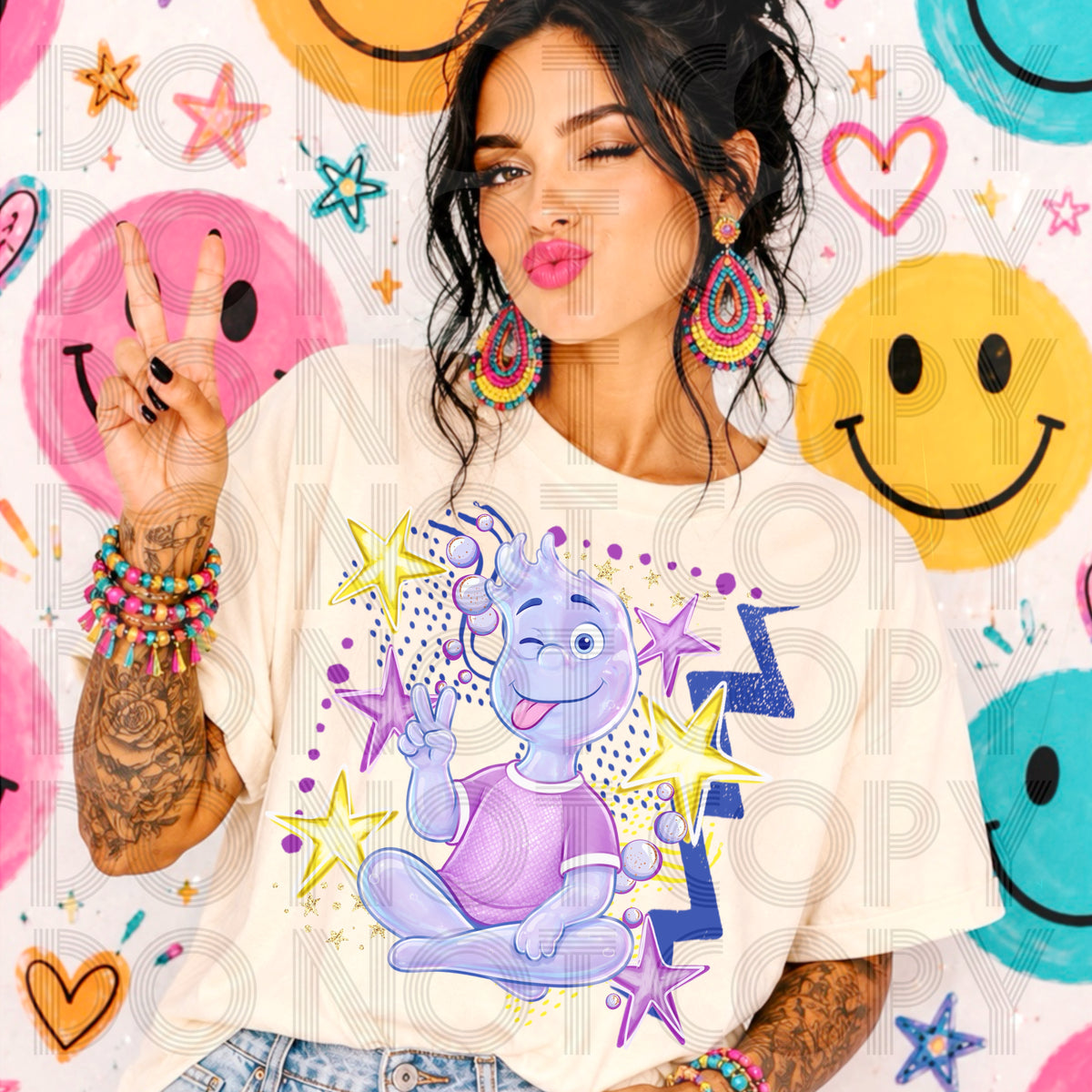Cheeky Water Character Graphic Tee | Funny Element Inspired Shirt | Cute Boutique Tee