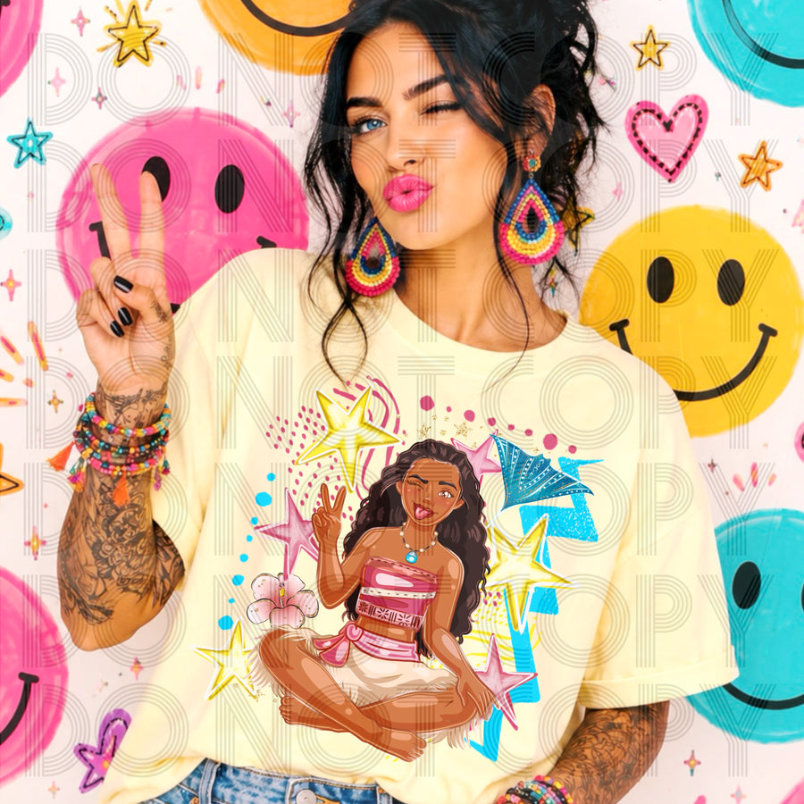 Cheeky Island Princess Graphic Tee | Funny Ocean Adventure Inspired Shirt | Cute Boutique Tee