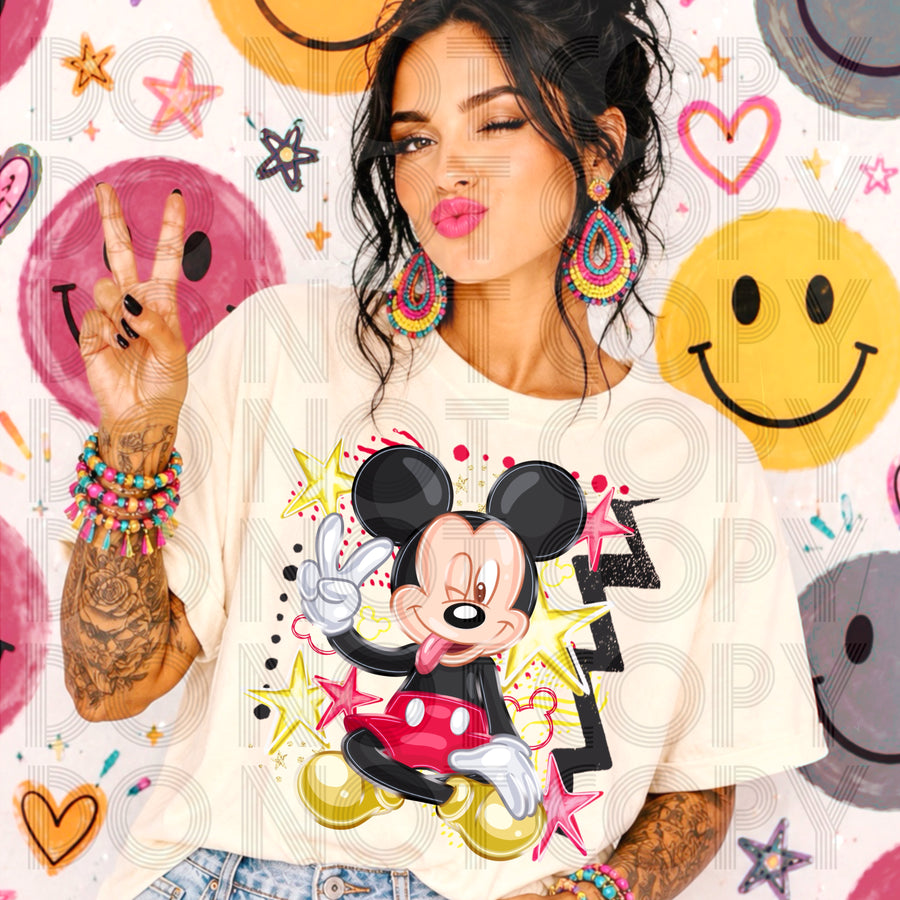 Cheeky Mouse Boy Graphic Tee | Funny Cartoon Character Inspired Shirt | Cute Boutique Tee