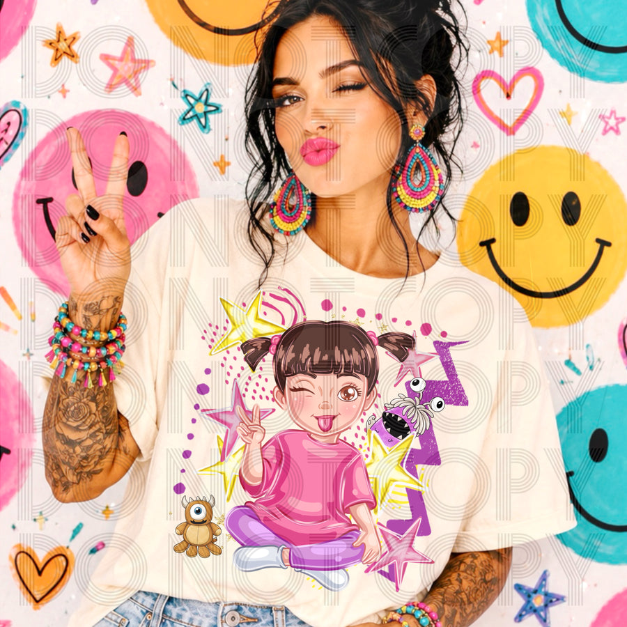 Cheeky Little Monster Friend Graphic Tee | Funny Character Inspired Shirt | Cute Cartoon Tee
