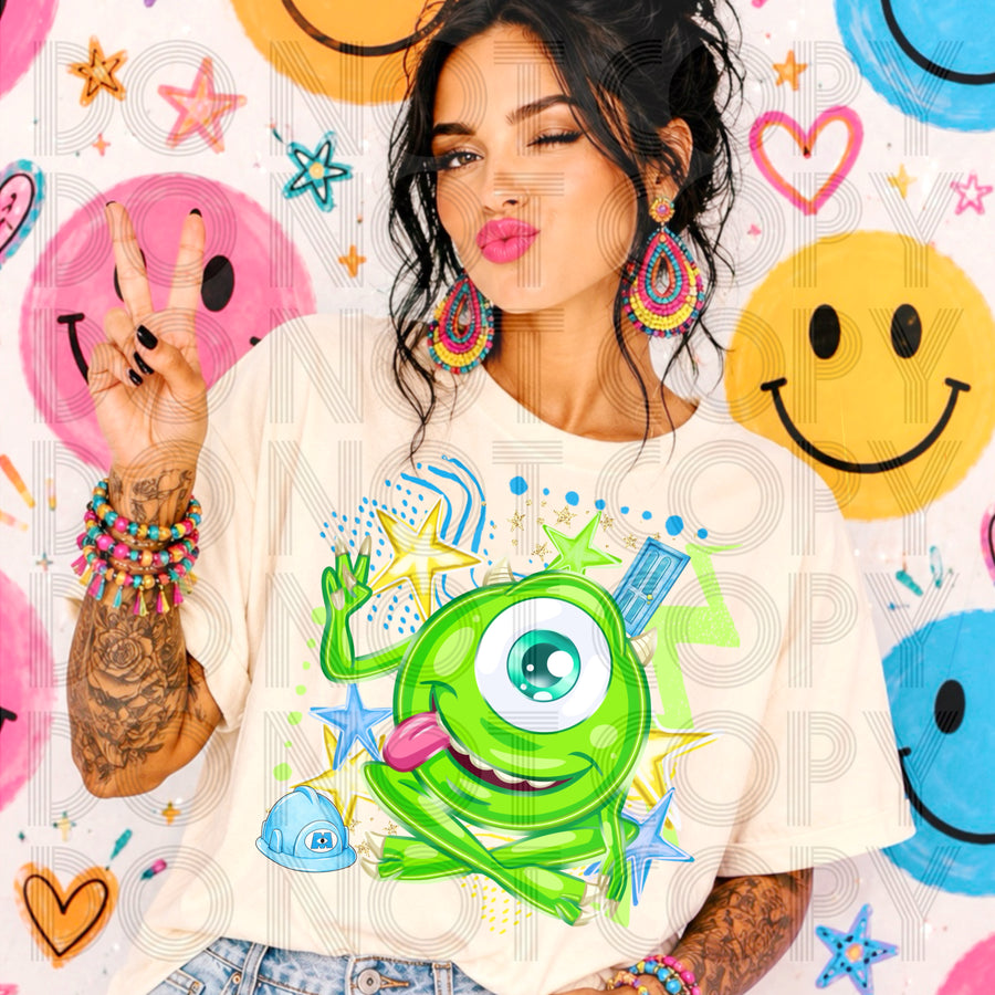 Cheeky One-Eyed Monster Graphic Tee | Funny Monster Inspired Shirt | Cute Character Tee
