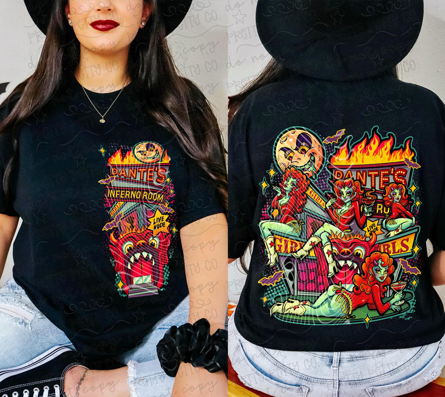 Dante's Inferno Room Shirt | Retro Horror Movie Tee | Cult Classic Halloween Graphic Tee | Spooky Season Apparel | Horror Fan Gift