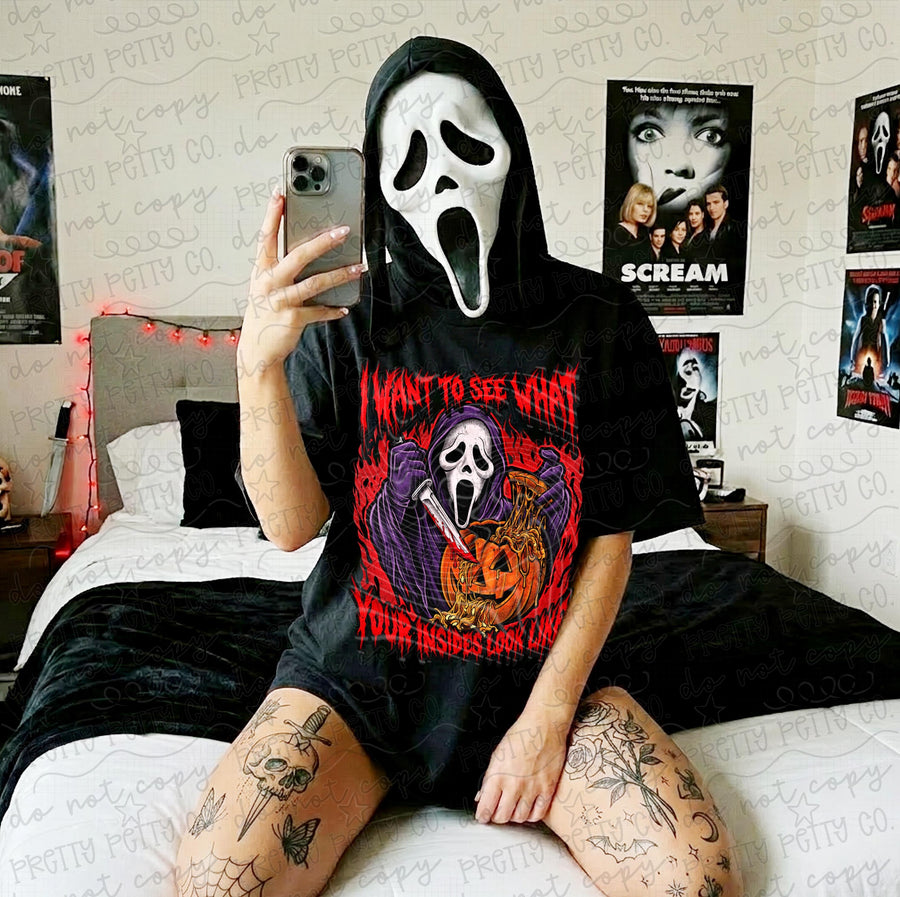 Scary Movie Halloween Graphic Tee | Horror Pumpkin Shirt | Spooky Season Slasher T-Shirt