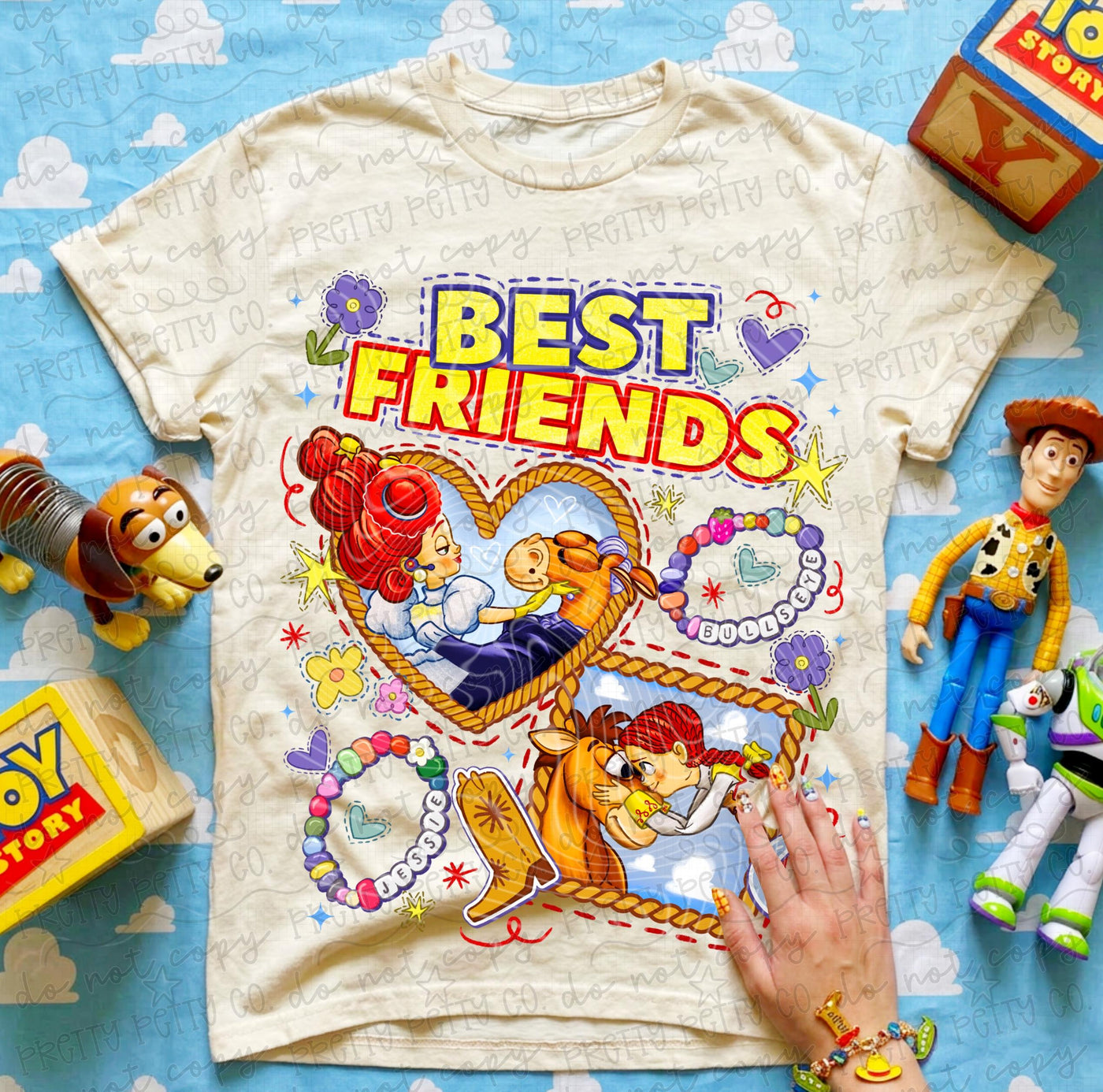 Best Friends Cowgirl Graphic Tee | Western Friendship Shirt | Retro Cowgirl Bestie T-Shirt