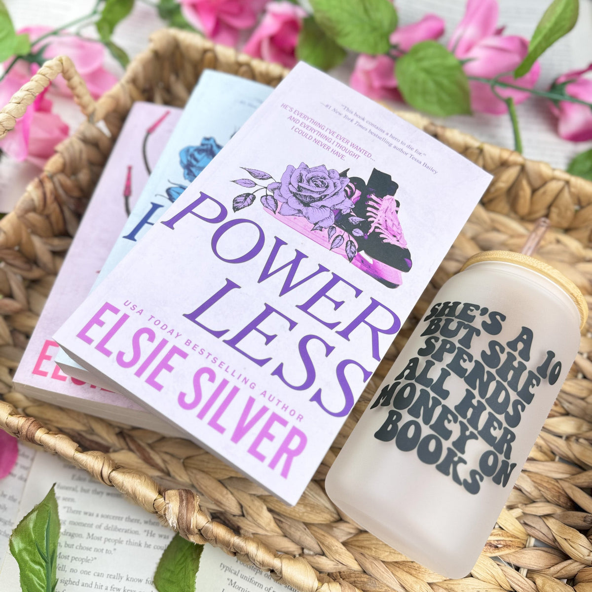 She’s a 10 But She Spends All Her Money on Books Frosted Glass Cup