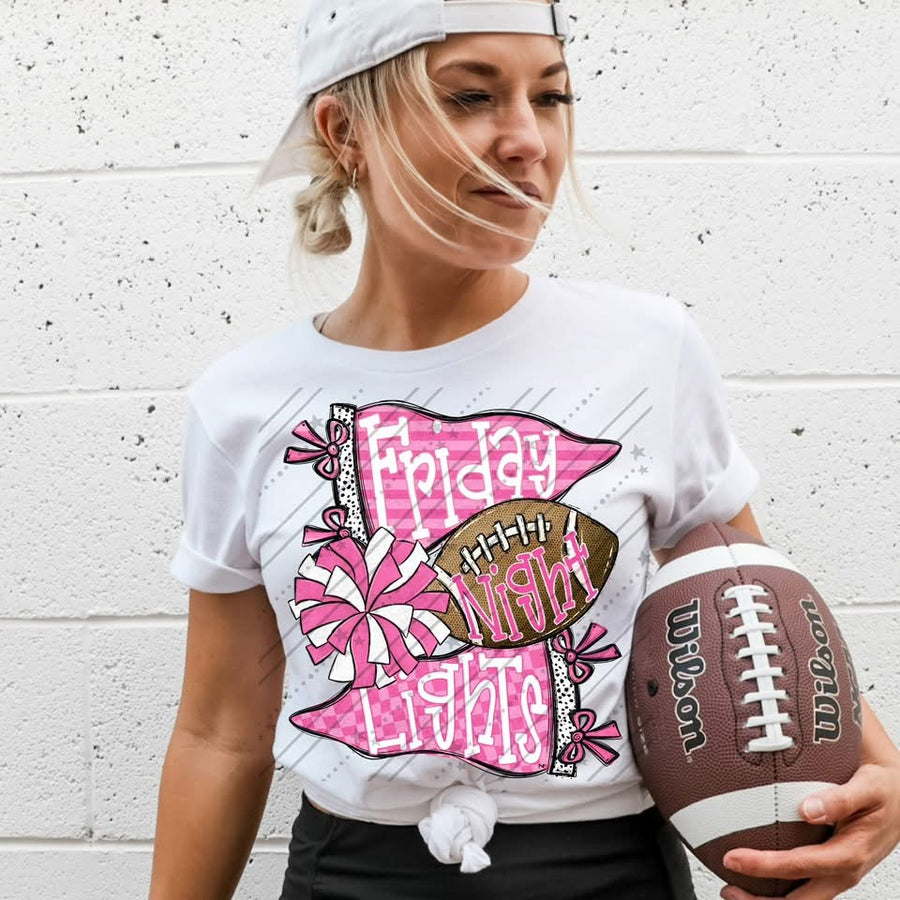 Friday Night Lights Shirt | Football Game Day Tee | School Spirit Shirt | Football Season Apparel | Stadium Nights