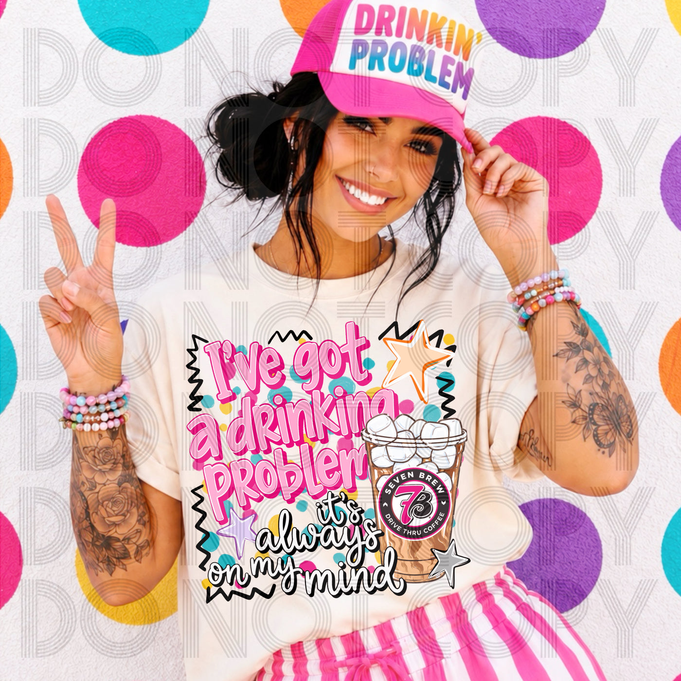 I’ve Got a Drinking Problem Funny Drink Lover Graphic Tee