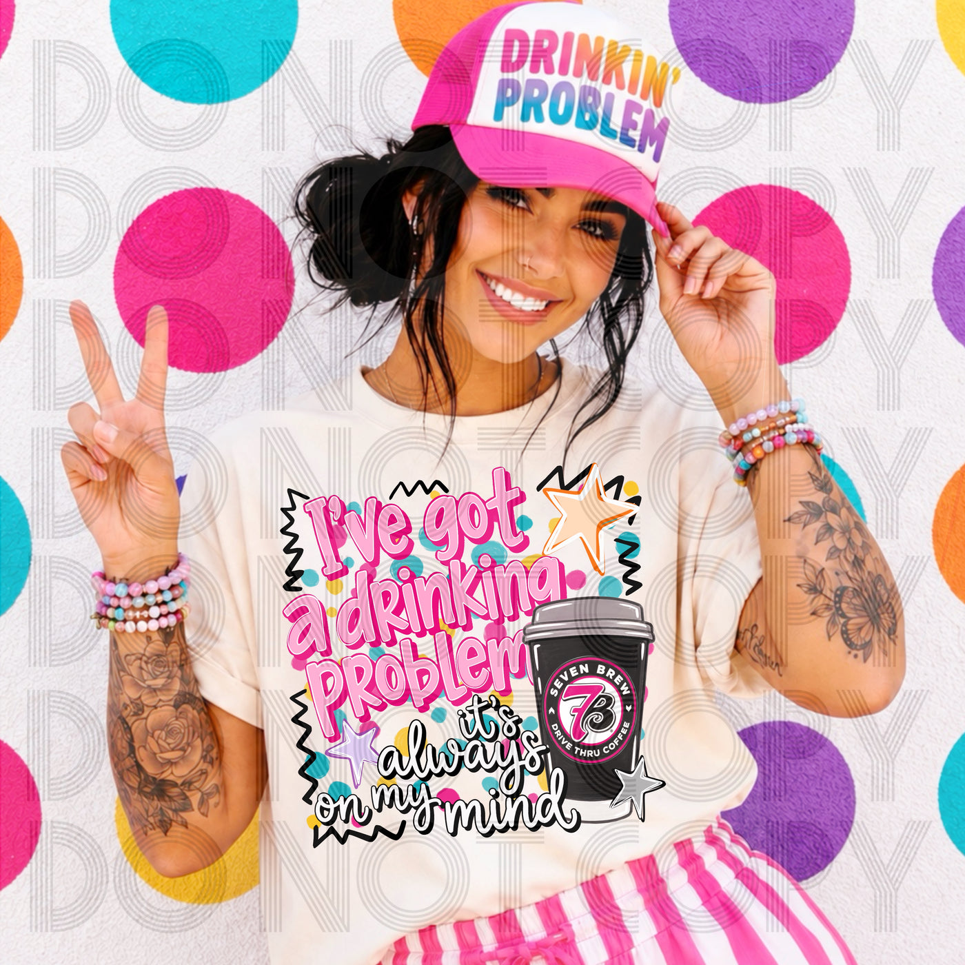 I’ve Got a Drinking Problem Funny Drink Lover Graphic Tee