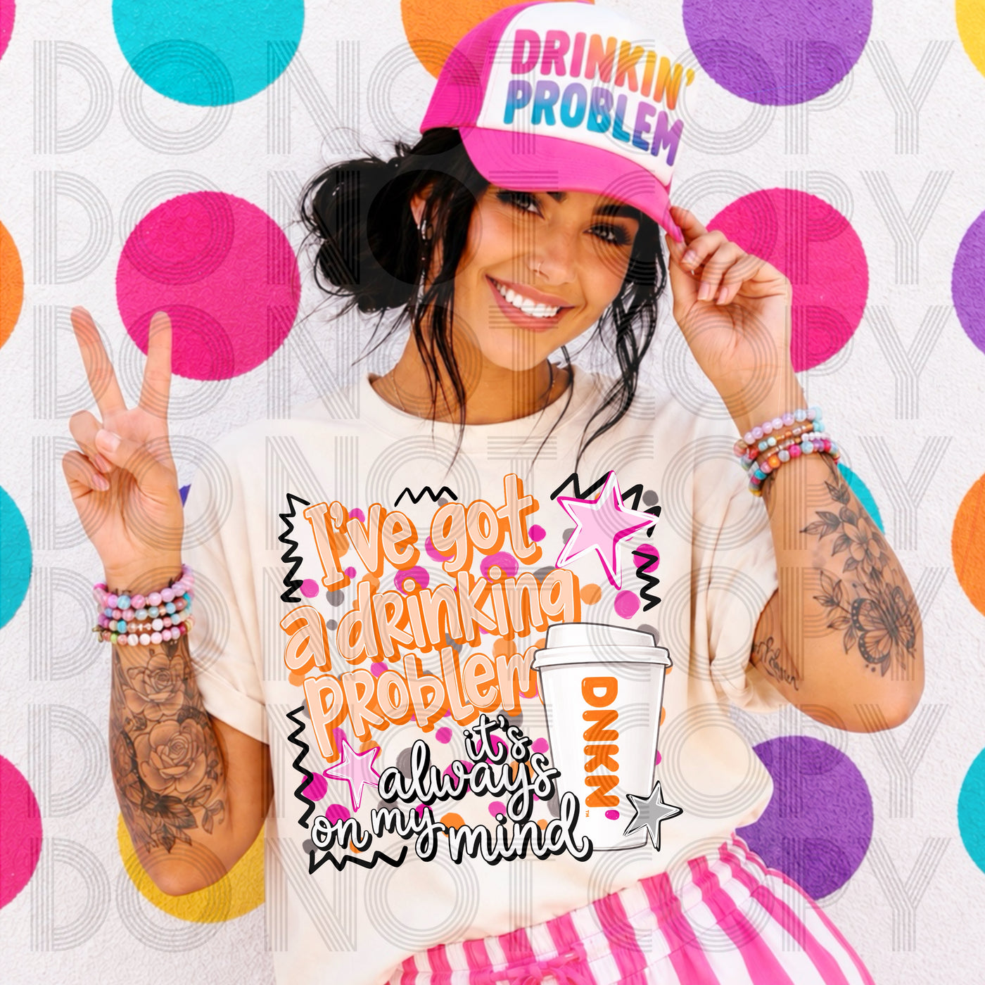 I’ve Got a Drinking Problem Funny Drink Lover Graphic Tee