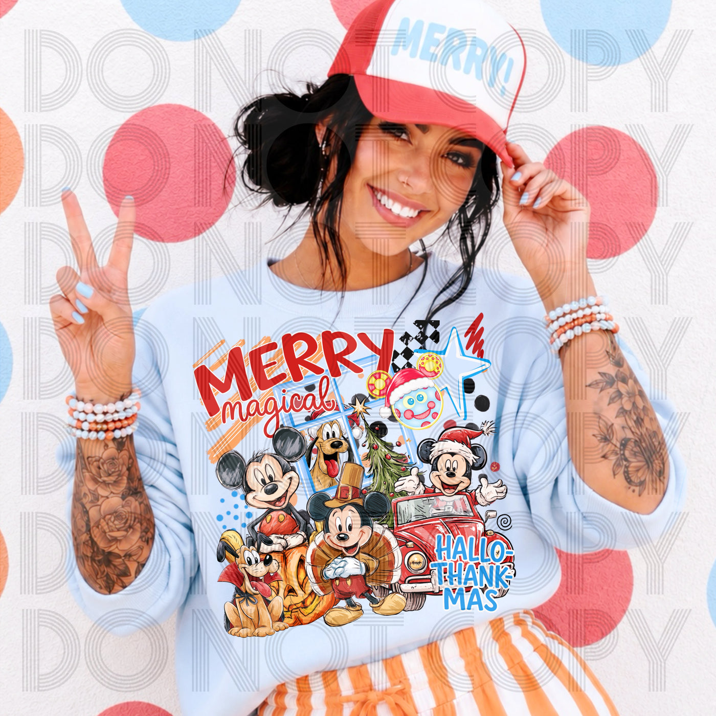 Hallow-Thank-Mas Graphic Tees – Fall Halloween Thanksgiving & Christmas Shirts