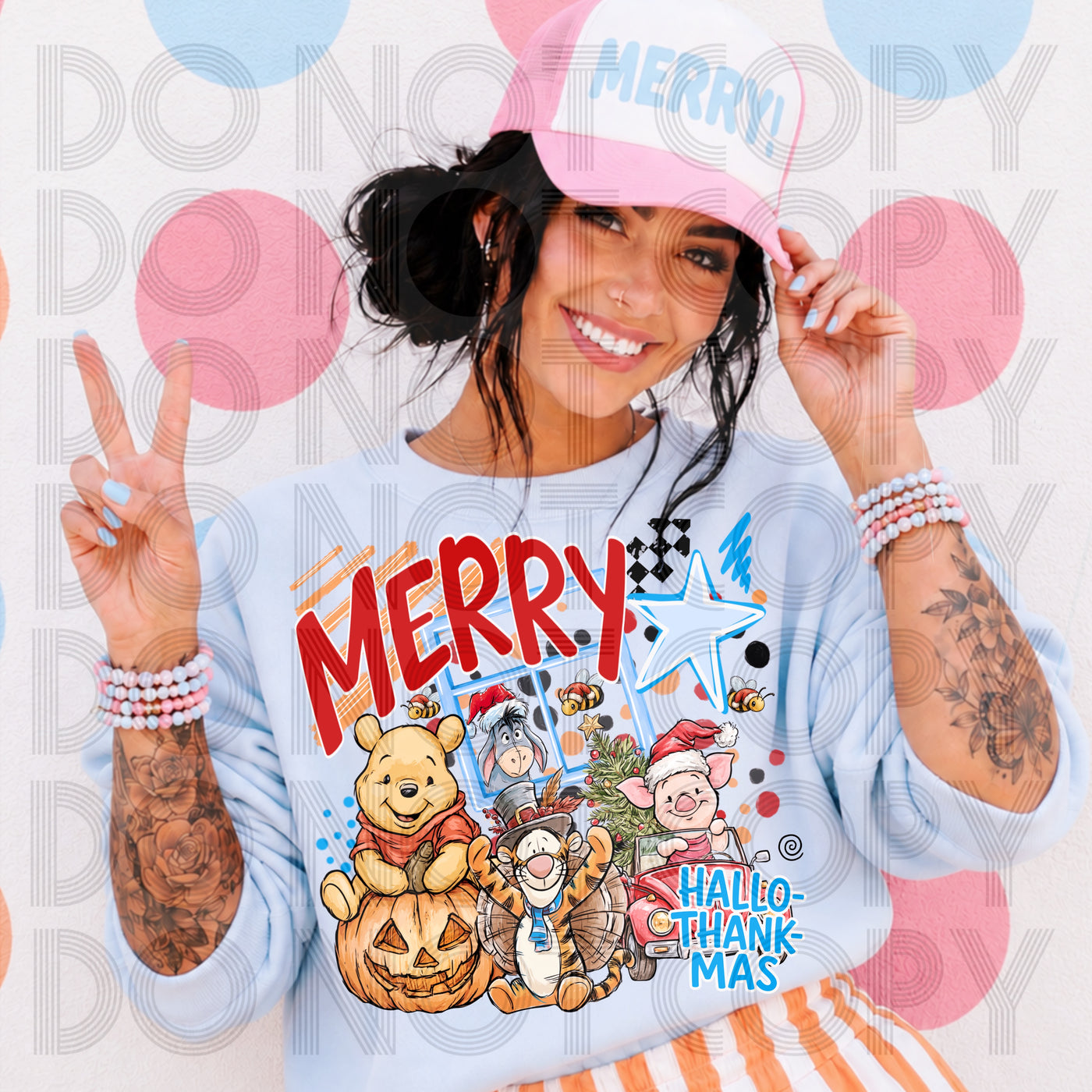 Hallow-Thank-Mas Graphic Tees – Fall Halloween Thanksgiving & Christmas Shirts