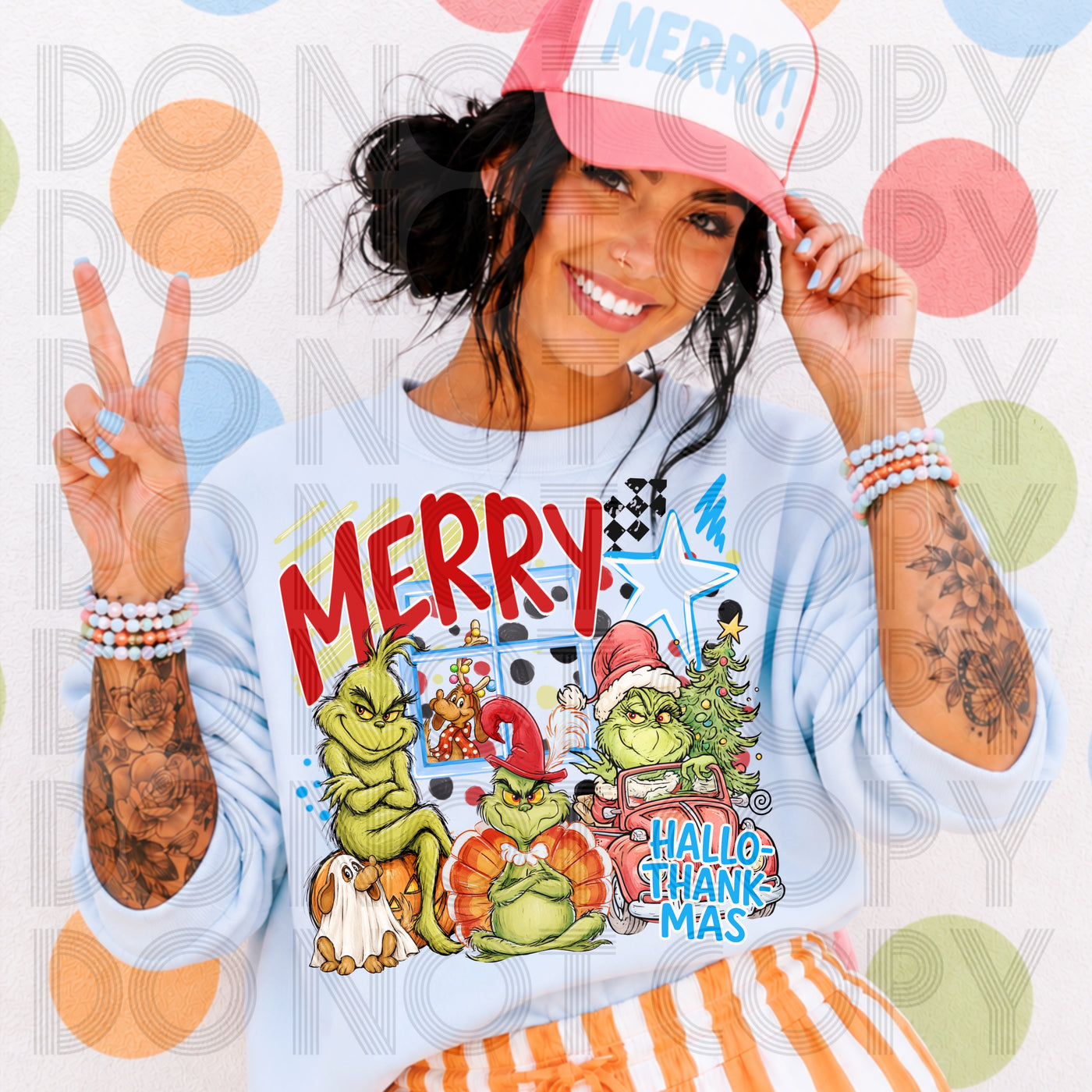 Hallow-Thank-Mas Graphic Tees – Fall Halloween Thanksgiving & Christmas Shirts
