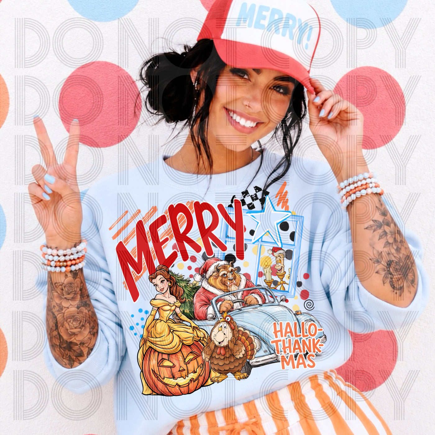Hallow-Thank-Mas Graphic Tees – Fall Halloween Thanksgiving & Christmas Shirts