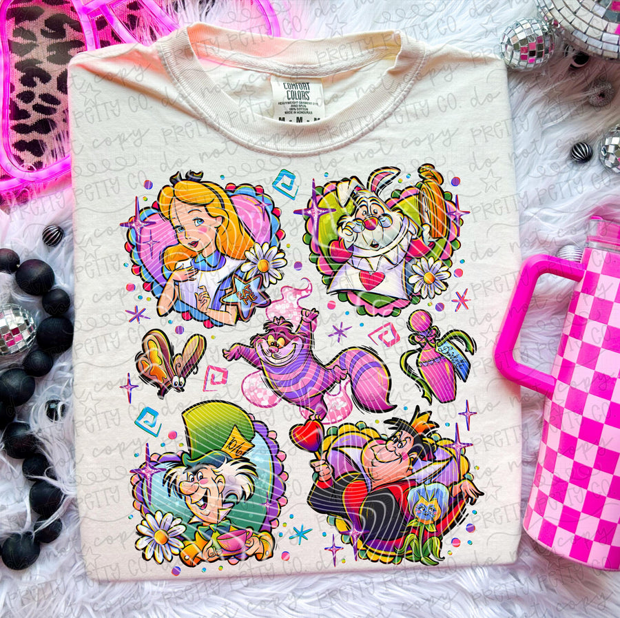 Mad Tea Party Inspired Tee | Vintage Fantasy Graphic T-Shirt - Pretty Petty Co