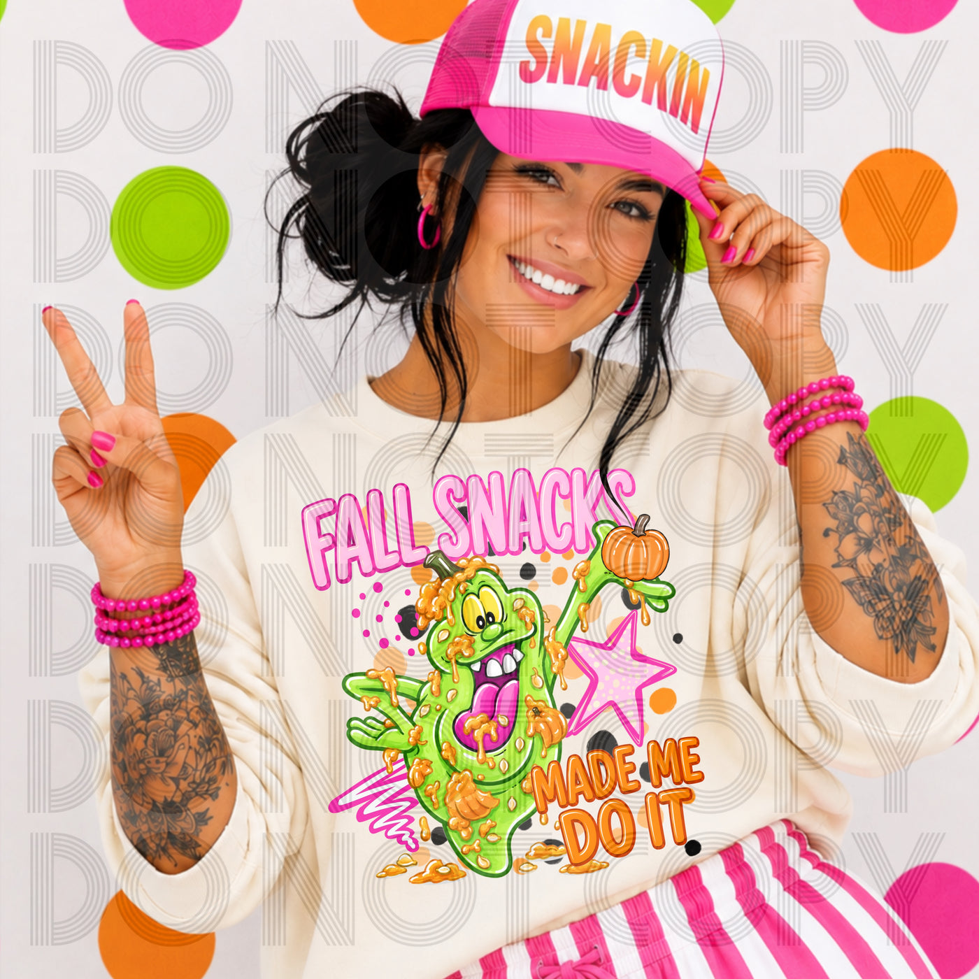 Fall Snacks Graphic Tee | Funny Slime Halloween Shirt | Pumpkin Snack Spooky Season Tee