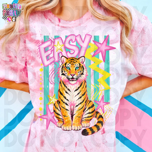 Easy Tiger Comfort Colors Colorblast Graphic Tee, Retro Western Cowgirl Shirt, Vintage Vibes Boutique Style, Adult & Youth Sizes