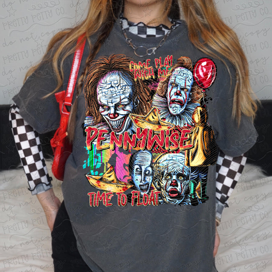 Creepy Clown Horror Graphic Tee | Spooky Halloween Shirt
