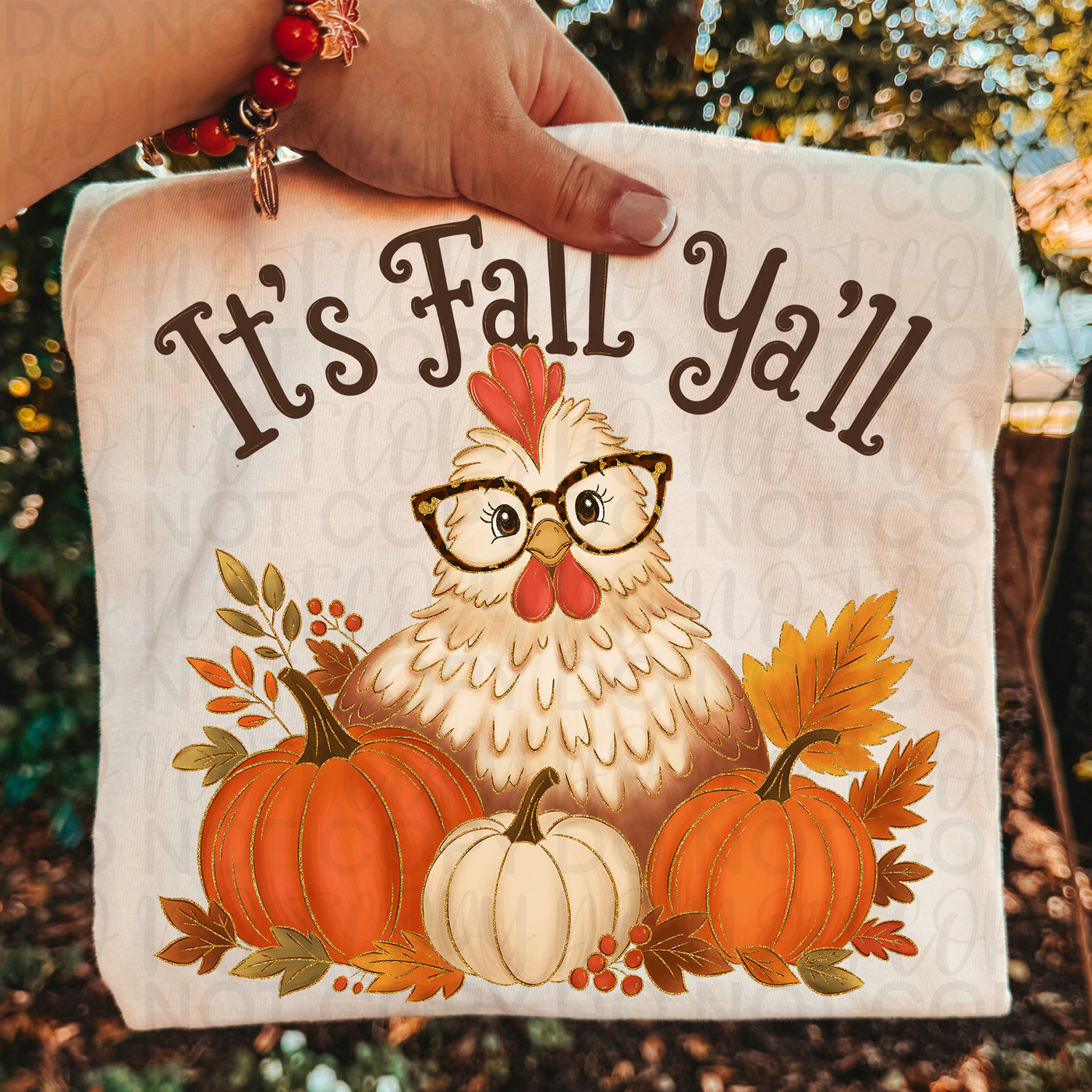 It’s Fall Y’all Chicken Shirt | Cute Fall Chicken Graphic Tee | Pumpkin Autumn Shirt | Farmhouse Fall Tee