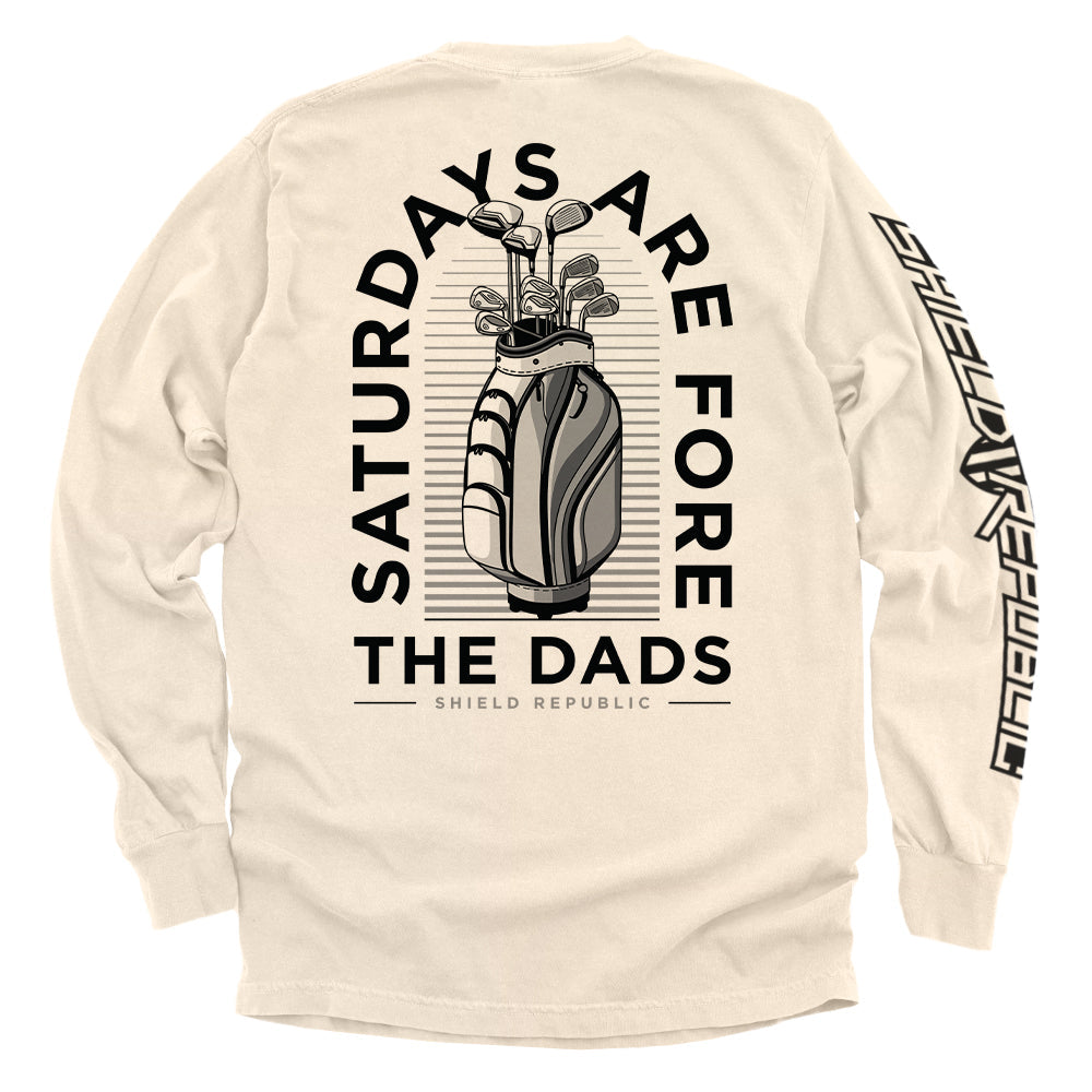 Saturdays Are For The Dads Golf Grey - Pretty Petty Co