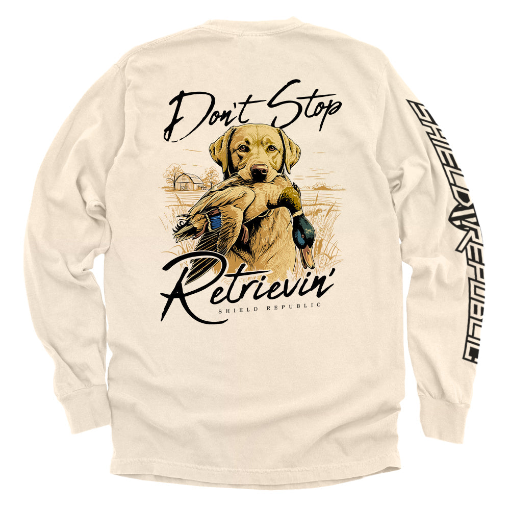 Don't Stop Retrievin Yellow Lab - Pretty Petty Co