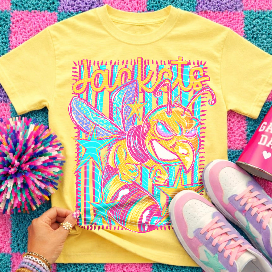 Jackets Preppy Mascot Shirt, Bright Color Collegiate Graphic Tee, Cute School Spirit Inspired Soft Style Tee for Women and Kids - Pretty Petty Co