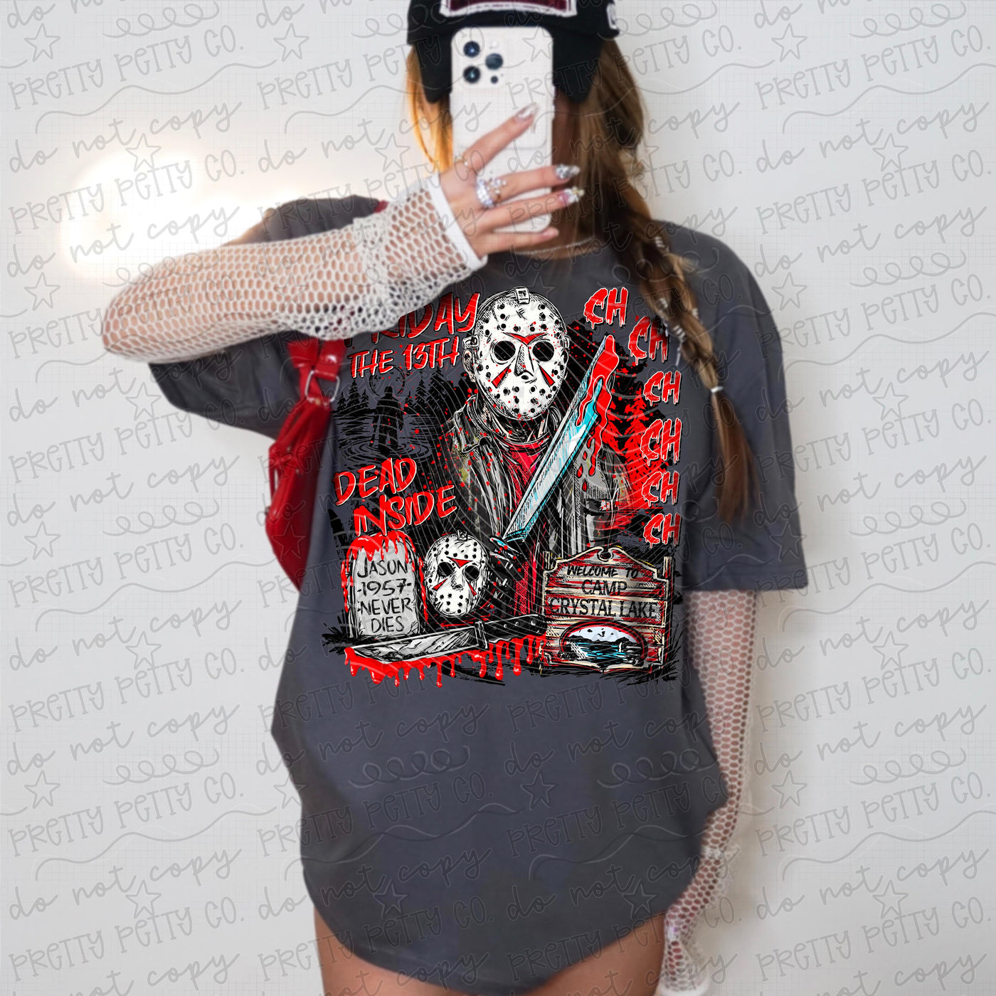 Hockey Mask Killer Horror Graphic Tee | Retro Slasher Halloween Shirt | Spooky Horror Movie T-Shirt